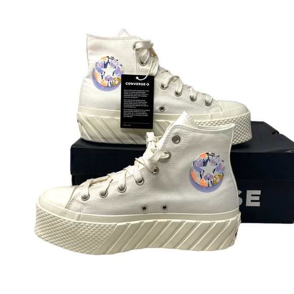 Converse Ctas Lift Platform High Shoe Skate Canvas Women Casual Sneakers A01732C - Picture 4 of 12